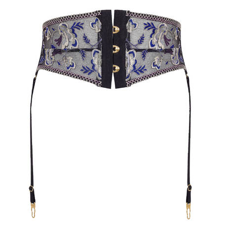AUBADE Garter belt Midnight Opéra Persian Blue