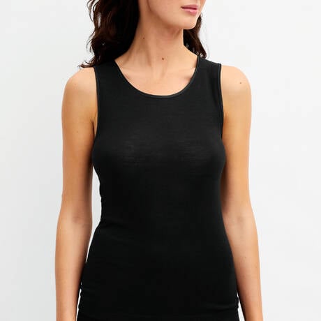 CALIDA Wool and silk Tank True Confidence Schwarz