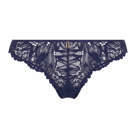 AUBADE Tanga en dentelle Flowermania Dreamy Blue