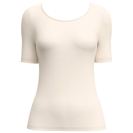 CALIDA Wool and silk Short-sleeved T-shirt True Confidence Pearl Cream