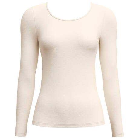 CALIDA Wool and silk Long-sleeved t-shirt True Confidence Pearl Cream