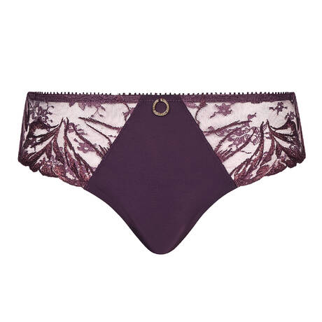 CHANTELLE Brief Illusion Aubergine Lurex