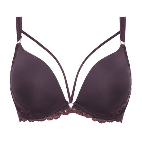 CHANTELLE Push-up bra Illusion Aubergine Lurex