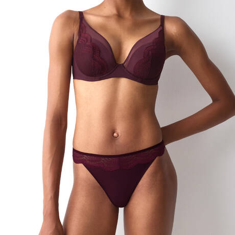 2 pieces set TRIUMPH Comfort Glam Claret