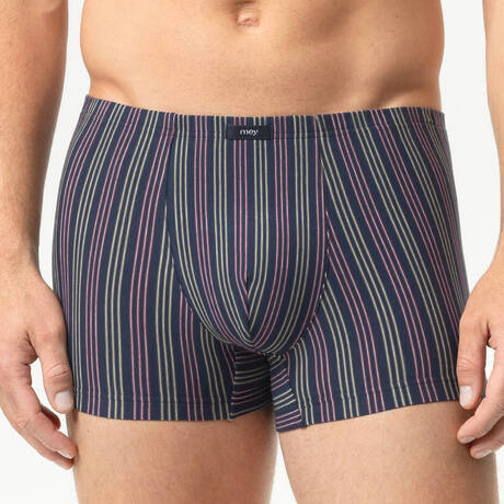 MEY Herren-Pants aus Baumwolle Luminous Stripes Yacht Blue