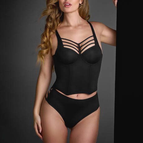 2 pieces set MARLIES DEKKERS Leading Strings Black