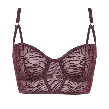 PRELUDE Bustier Nuit de velours Burgundy