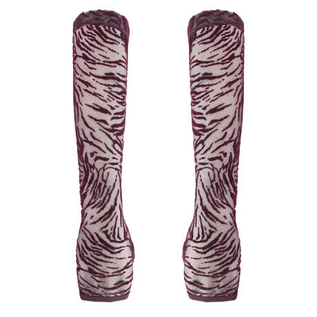 PRELUDE Fingerless gloves Nuit de velours Burgundy