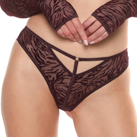 PRELUDE Brazilian brief Nuit de velours Burgundy