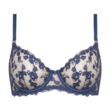 SHIKKOSA Demi-cup bra Malizia Dark Blue