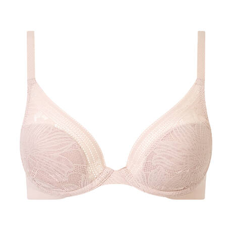 CHANTELLE Lace Padded triangle bra Easy Feel Osmose Dusty pink