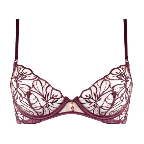 SHIKKOSA Balconette bra Firenze Plum