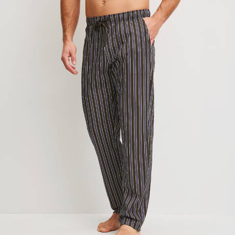 CALIDA Pantalon de pyjama homme en coton RMX Sleep Weekend Choco Brown