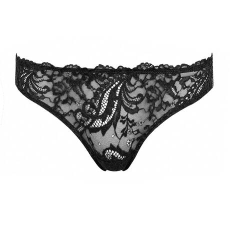 VERDISSIMA Lace Tanga Camouflage Black
