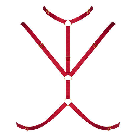 SCANDALE Neckholder-Harness Les Accessoires Rouge&Or