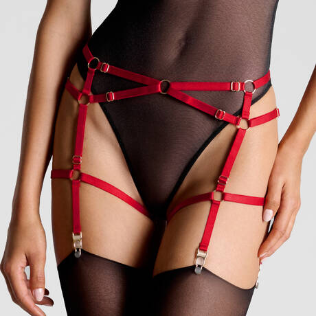 SCANDALE Garter belt Les Accessoires Rouge&Or
