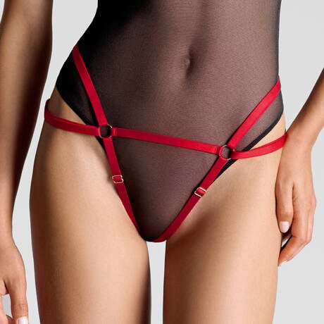 SCANDALE Open thong Les Accessoires Rouge&Or