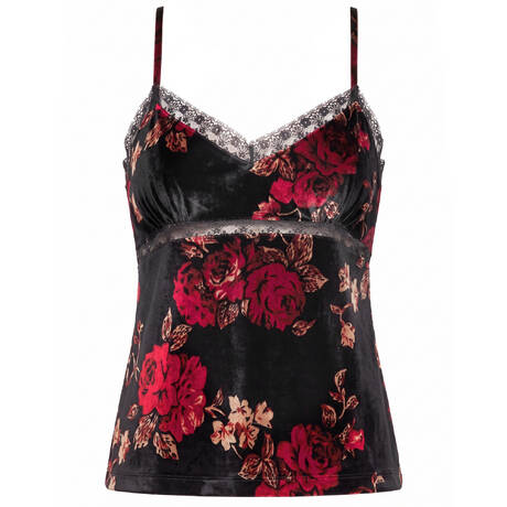 VERDISSIMA Velvet and lace Camisole Siviglia Unique Variant