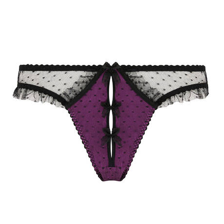 AGENT PROVOCATEUR Open brief Berdie Black&Magenta