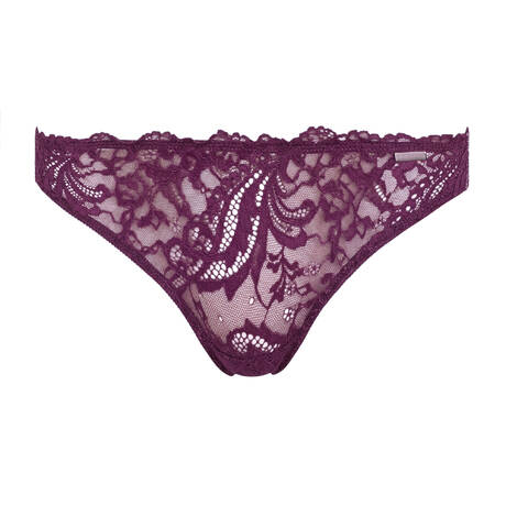 VERDISSIMA Lace Brazilian brief Camouflage Grape