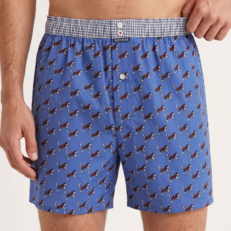 ARTHUR Cotton Men's jockstrap boxer shorts Ma Meilleure Vie Bleu Yusky