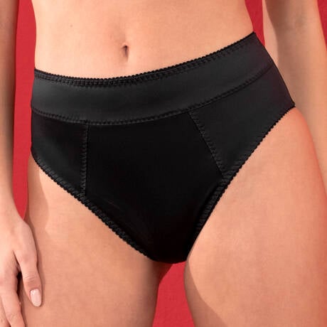 ANTIGEL High-waisted panty Satin Glamour Noir Glam