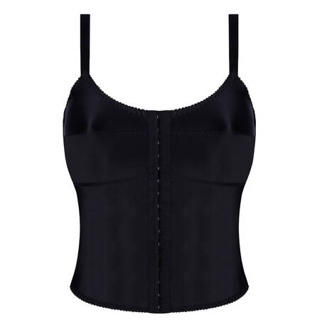ANTIGEL Bustier Top Satin Glamour Noir Glam