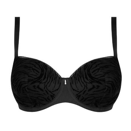 ANTIGEL Plus-size padded bra Tigre Velours Black