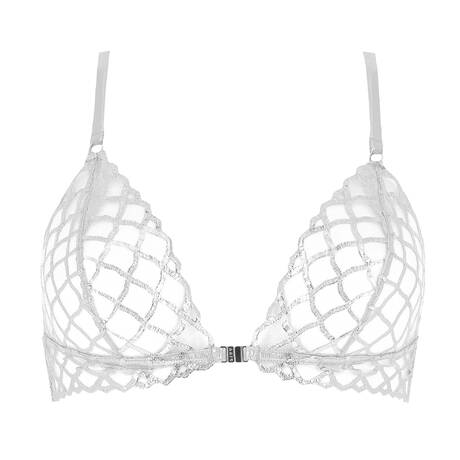 LIVY Triangle bra with front closure Carter Silver