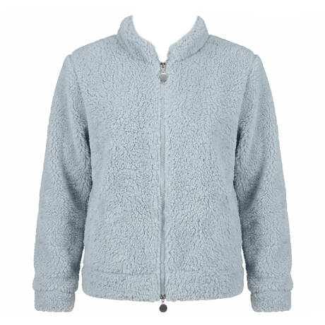 VERDISSIMA Veste zippée en polaire Soft Teddy Light Blue