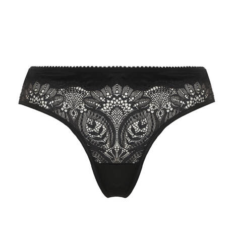 PRELUDE Slip brésilien en dentelle Clair de Lune Noir