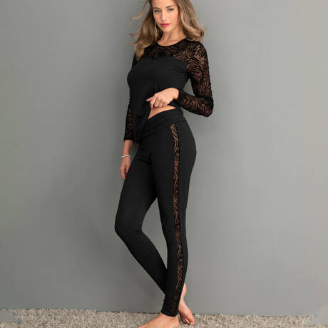 2 pieces set ANTIGEL Tigre Velours Black