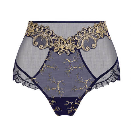 LISE CHARMEL High-waisted panty Grand Soir Saphir Marine Or