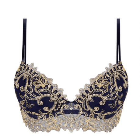 LISE CHARMEL Padded bra Grand Soir Saphir Marine Or