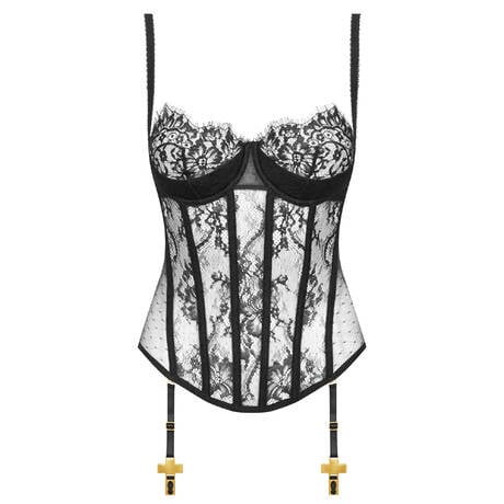 SCANDALE Lace Garter corset Inspiration Divine Black
