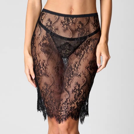 SCANDALE Jupe en dentelle Inspiration Divine Noir