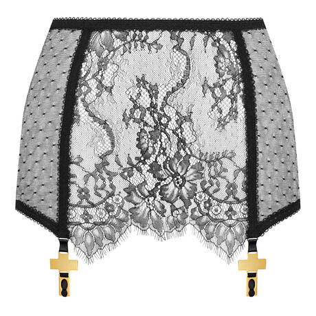 SCANDALE Lace Garter mini skirt Inspiration Divine Black
