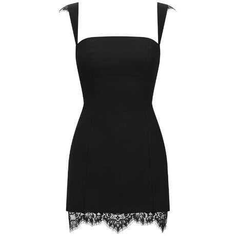 SCANDALE Wool Bandeau dress Inspiration Divine Black