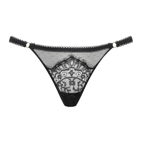 SCANDALE Lace Thong Inspiration Divine Black