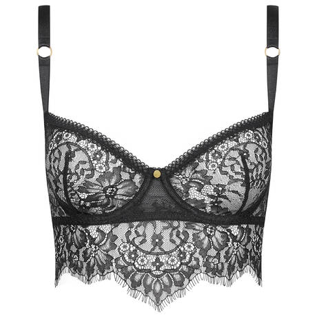 SCANDALE Longline-BH aus Spitze Inspiration Divine Schwarz