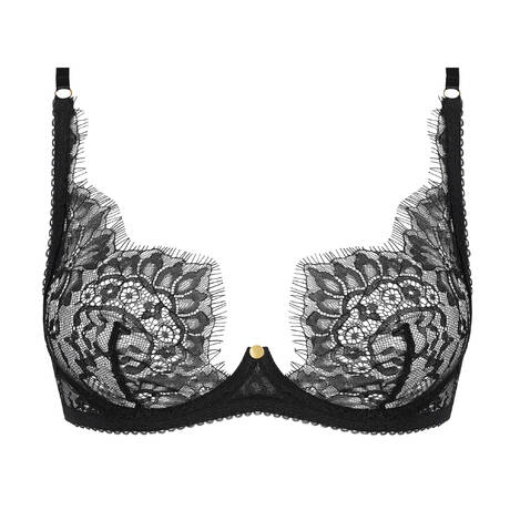 SCANDALE Lace Underwire triangle bra Inspiration Divine Black
