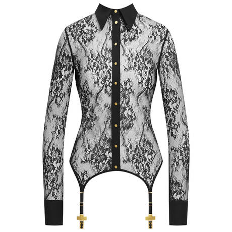 SCANDALE Strapshemd aus Spitze Inspiration Divine Schwarz