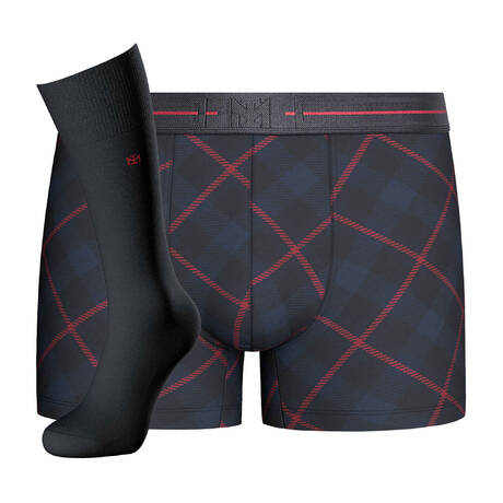 IMPETUS Cotton and modal Men's boxer brief and socks pack Heritage Navy