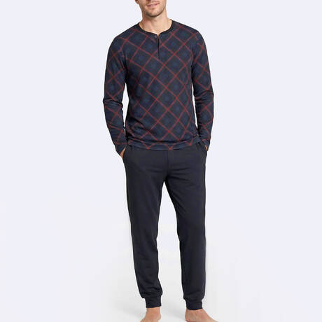 IMPETUS Cotton and modal Men's pajama Heritage Navy