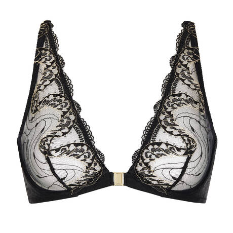 AUBADE Triangle bra with front closure Splendor of Senses Hypnotic Black