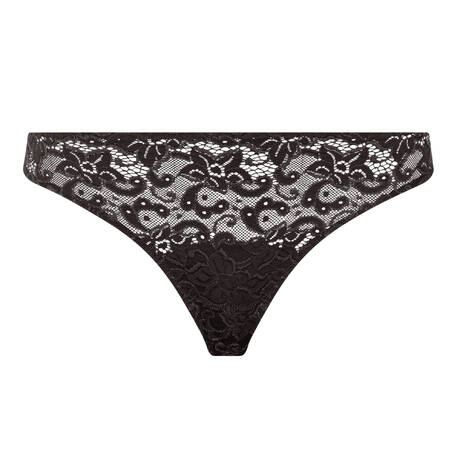 HANRO Thong lace Moments Dark Mocha