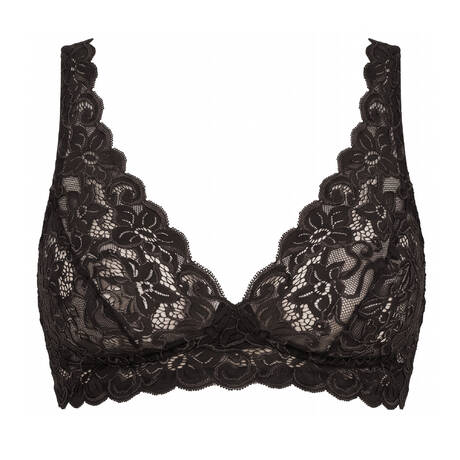 HANRO Triangle bra lace Moments Dark Mocha