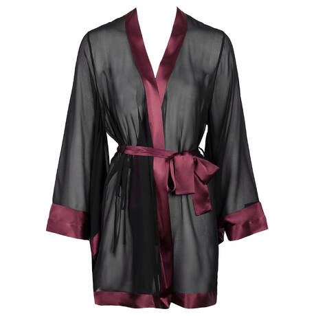 MARJOLAINE Kimono aus Seide Éclipse x Glamuse Bordeaux