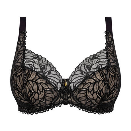 ELOMI Lace Full-cup bra Carena Black
