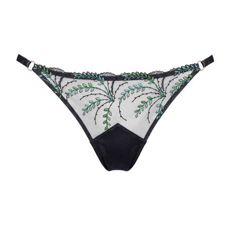 HUIT Brazilian Slip Celeste Schwarz